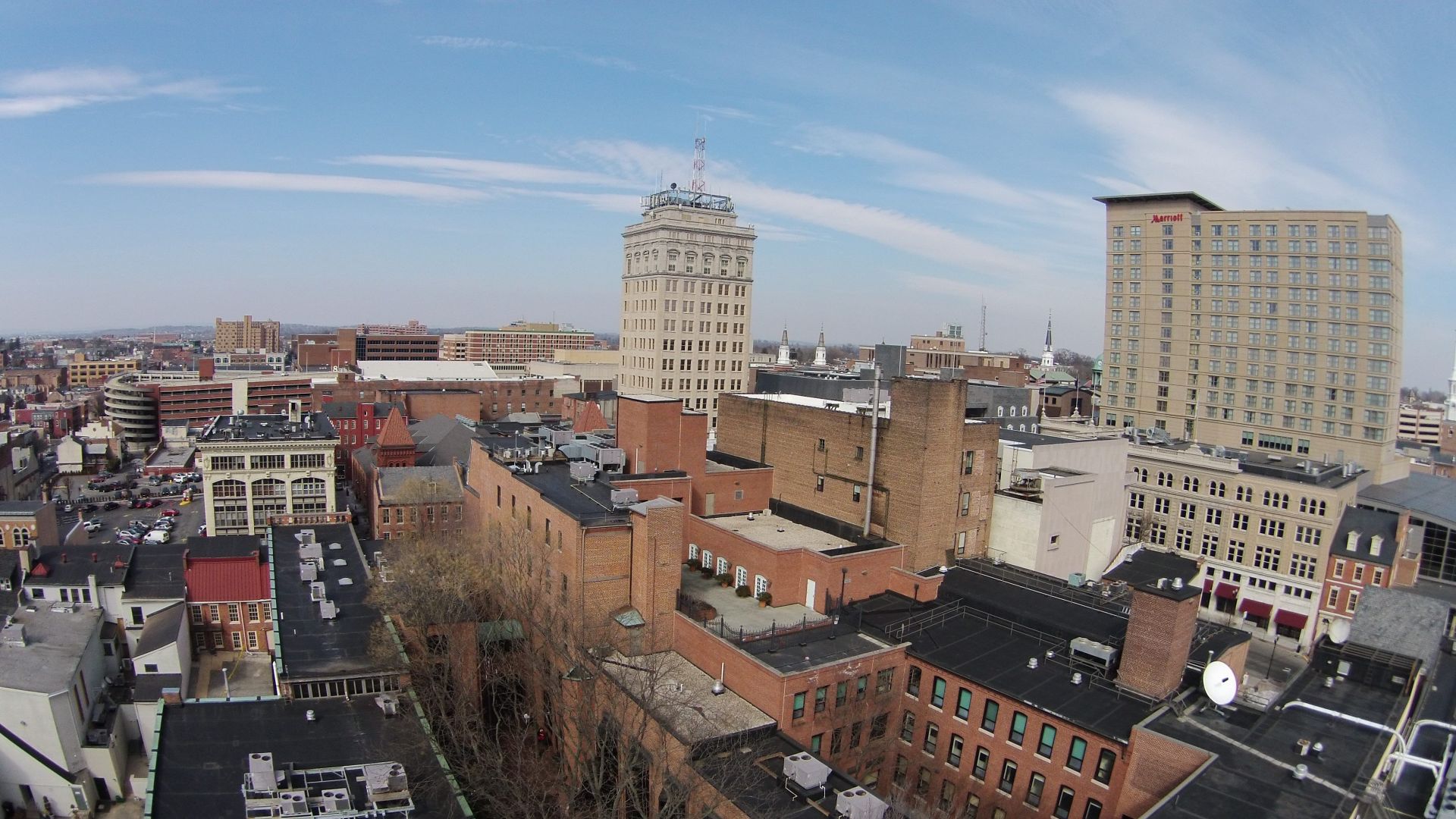 View of Lancaster city